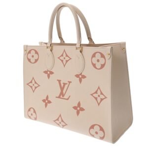 LOUIS VUITTON Monogram Empreinte On the Go MM Creme M21575 Women's Leather Bag | AlmaBagz
