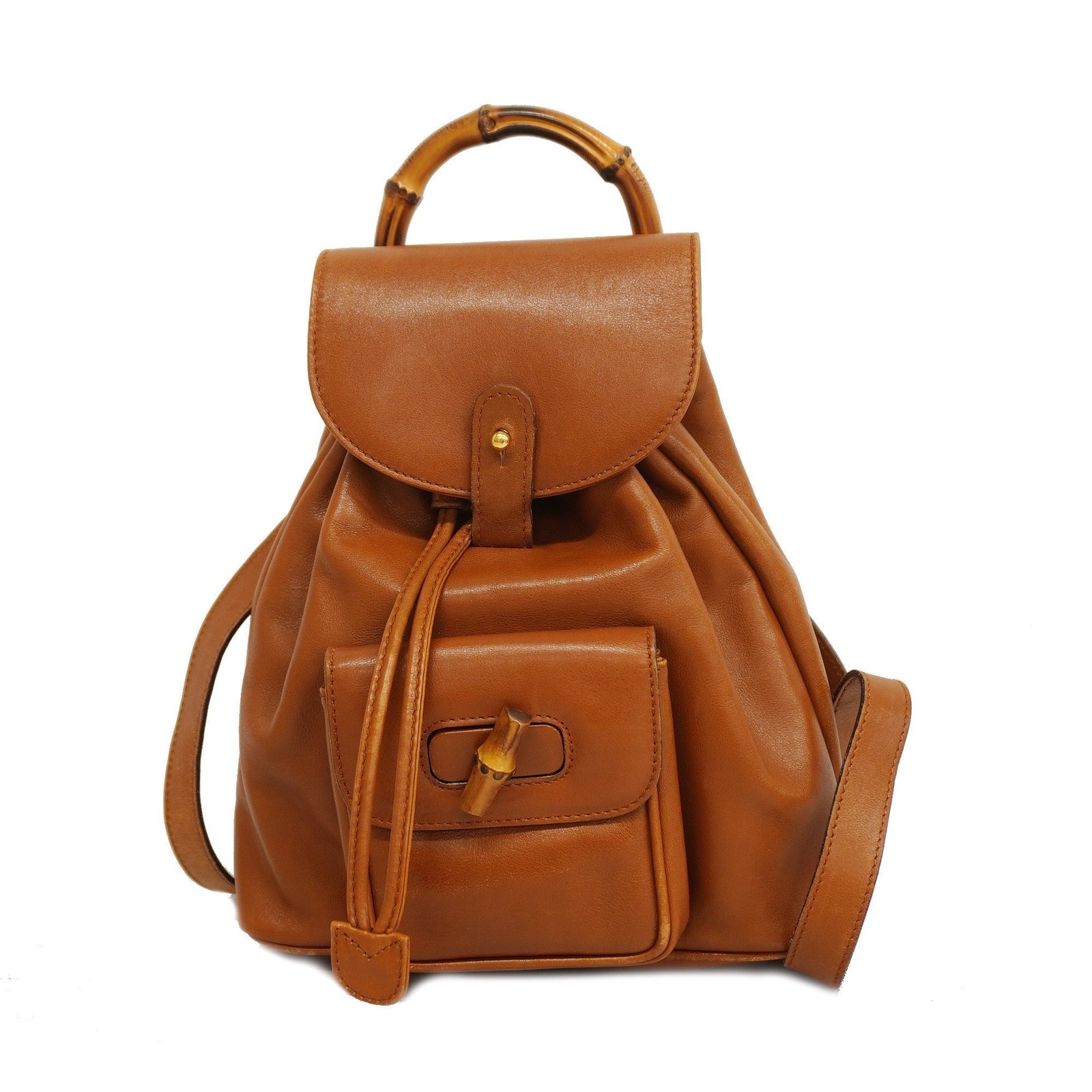Gucci Bamboo Rucksack 003 1705 0030 Women's Leather Backpack Brown | AlmaBagz - Image 18