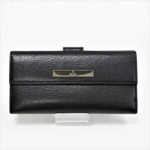 Gucci long wallet W 035 1408 2150 GUCCI leather black | AlmaBagz
