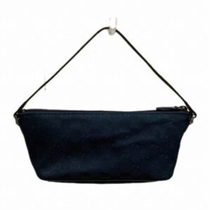 GUCCI GG canvas pattern hand pouch 07198 2123 black bag handbag ladies | AlmaBagz