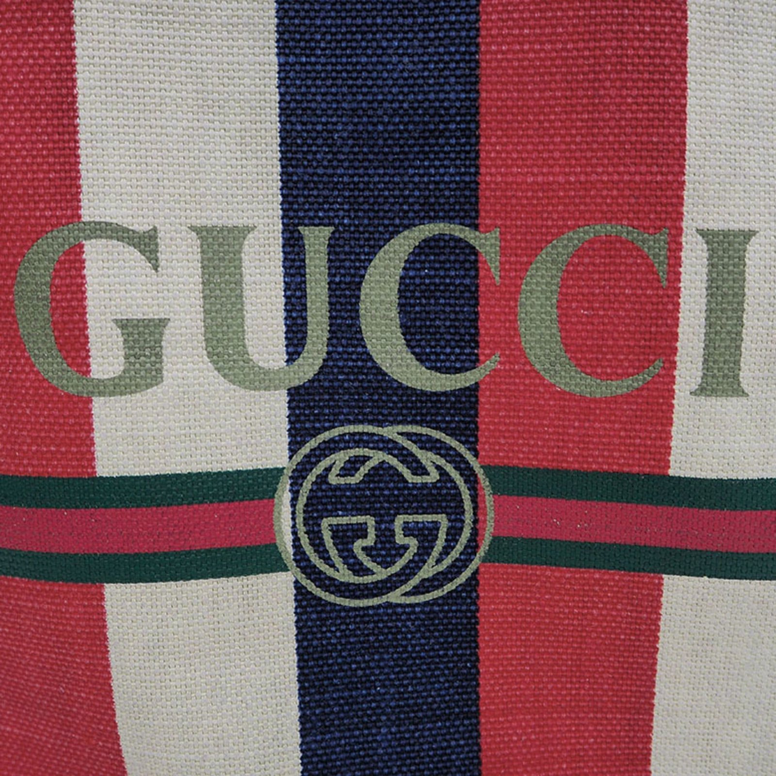 Gucci 473872 drawstring backpack tote rucksack canvas knapsack tricolor | AlmaBagz - Image 6