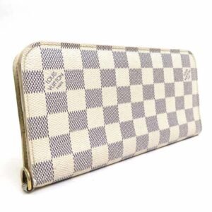 LOUIS VUITTON Bifold Long Wallet Damier Azur Portefeuille Unsolit Canvas Azure Ladies N63072 e55795a | AlmaBagz