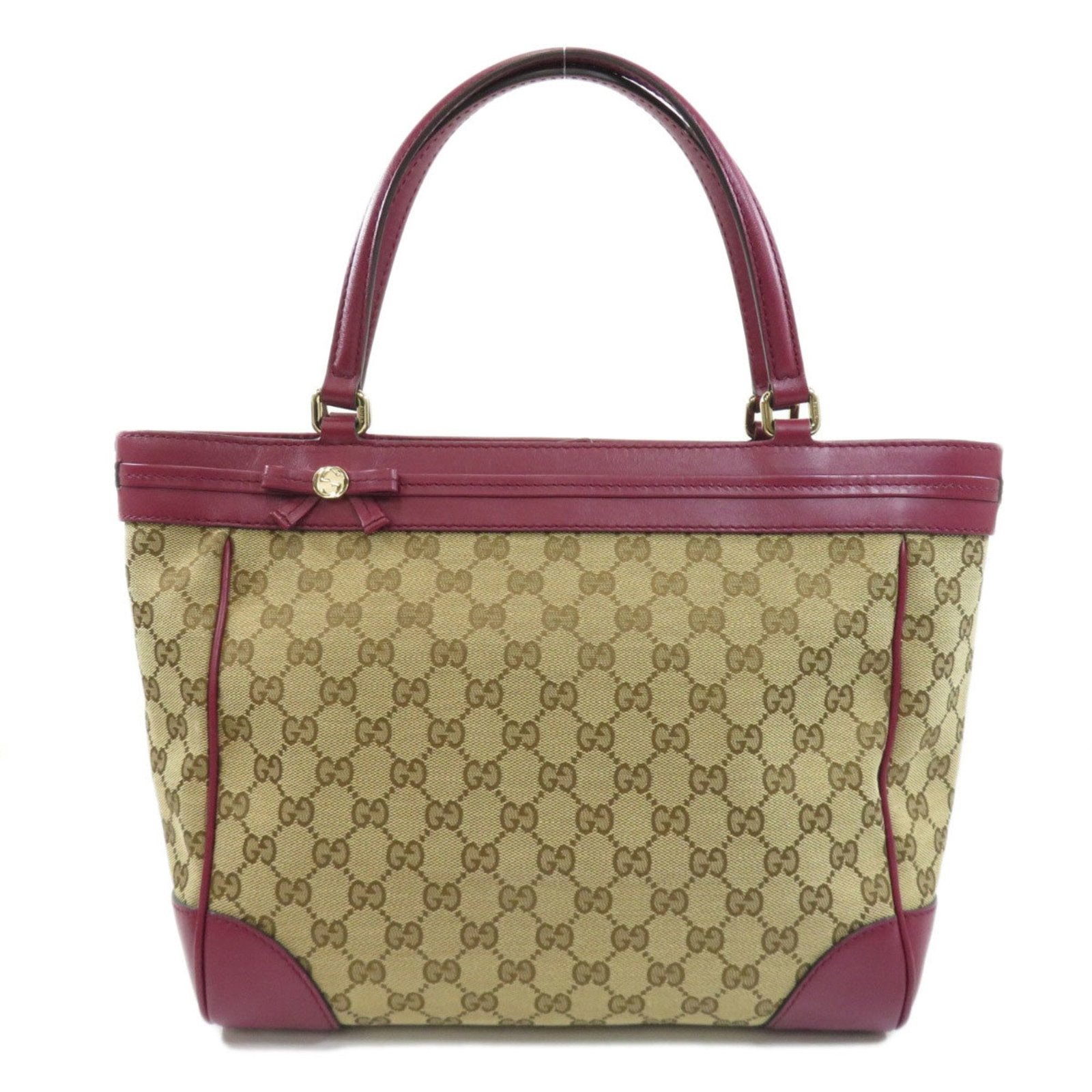 Gucci 257061 GG Tote Bag Canvas / Leather Women's GUCCI | AlmaBagz