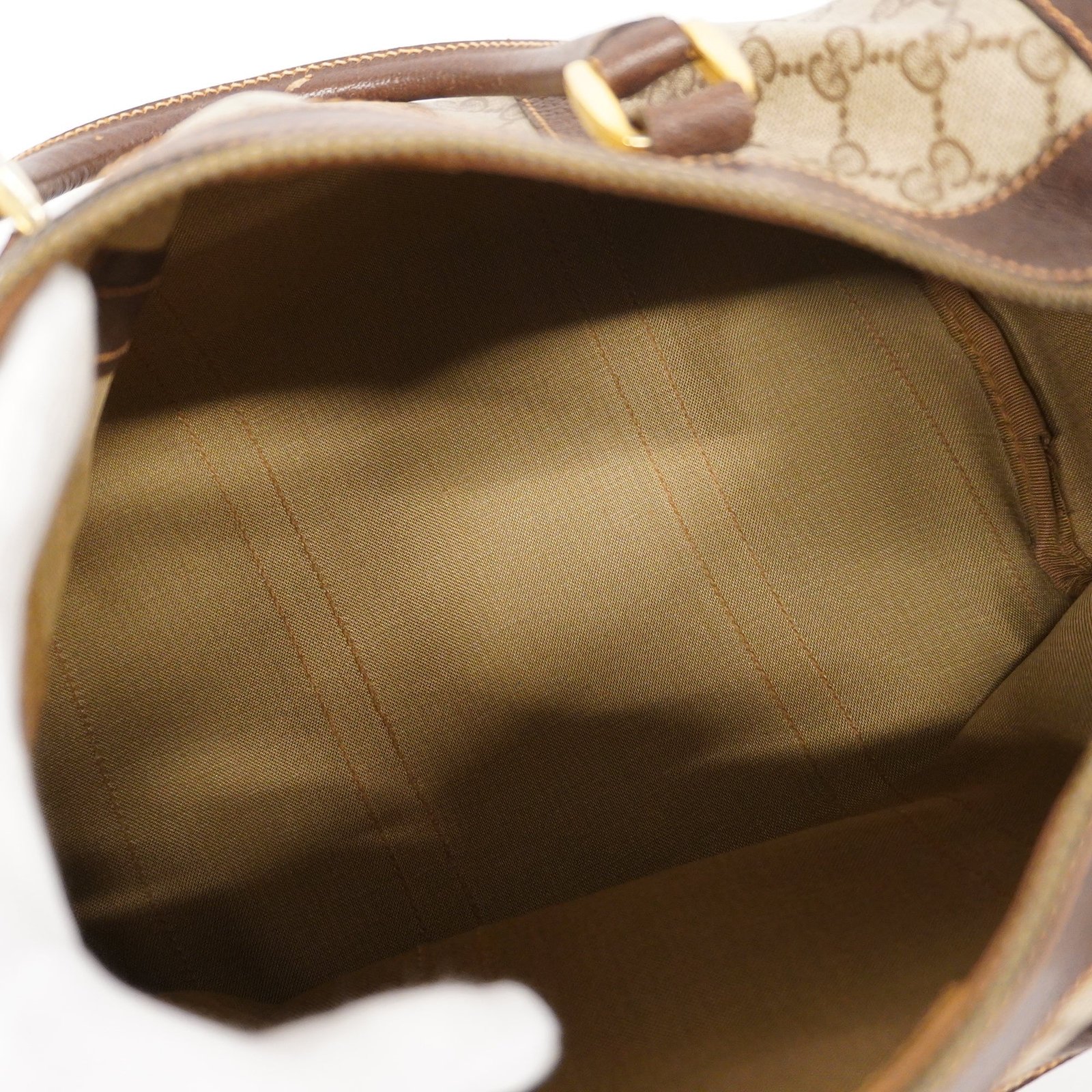 GUCCI GG Supreme GG Supreme 98 002 468 Women's PVC,Leather Handbag Beige | AlmaBagz - Image 4