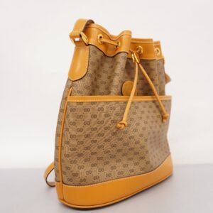 GUCCI  Micro GG 001 165 0937 Women's PVC,Leather Shoulder Bag Beige | AlmaBagz