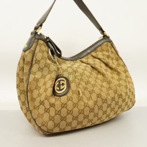 GUCCI  Sukey Shoulder Bag 232955 GG Canvas,Leather Shoulder Bag Beige,Brown | AlmaBagz