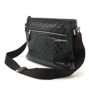 GUCCI sima Shoulder Bag Leather Black 322080 | AlmaBagz