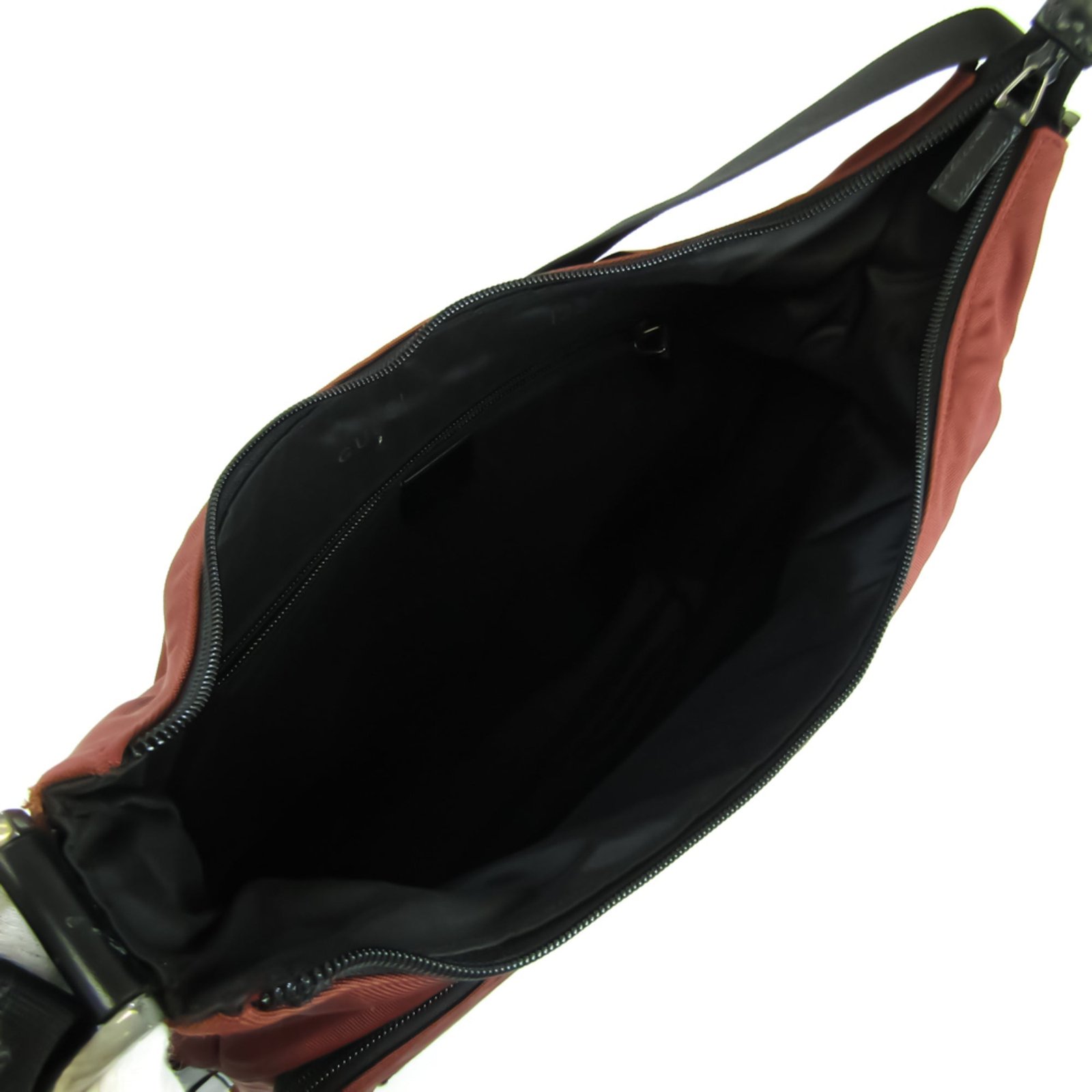 Gucci 019 0312 Unisex Nylon Canvas,Leather Messenger Bag,Shoulder Bag Red Brown | AlmaBagz - Image 3