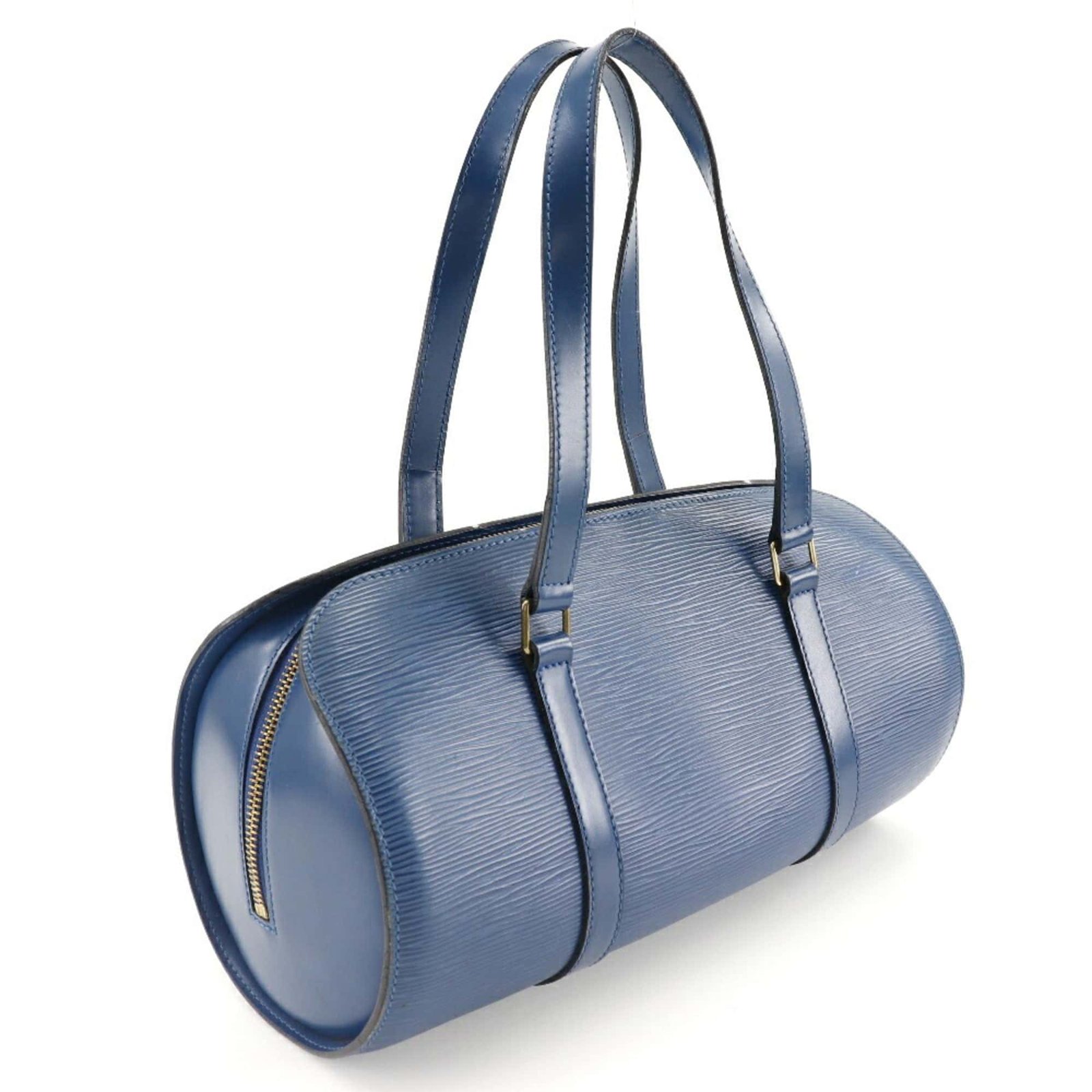 LOUIS VUITTON Soufflot HandBag M52225 Epi Leather Toledo Blue Made in France 1995 MI1915 Zipper Women's | AlmaBagz - Image 2