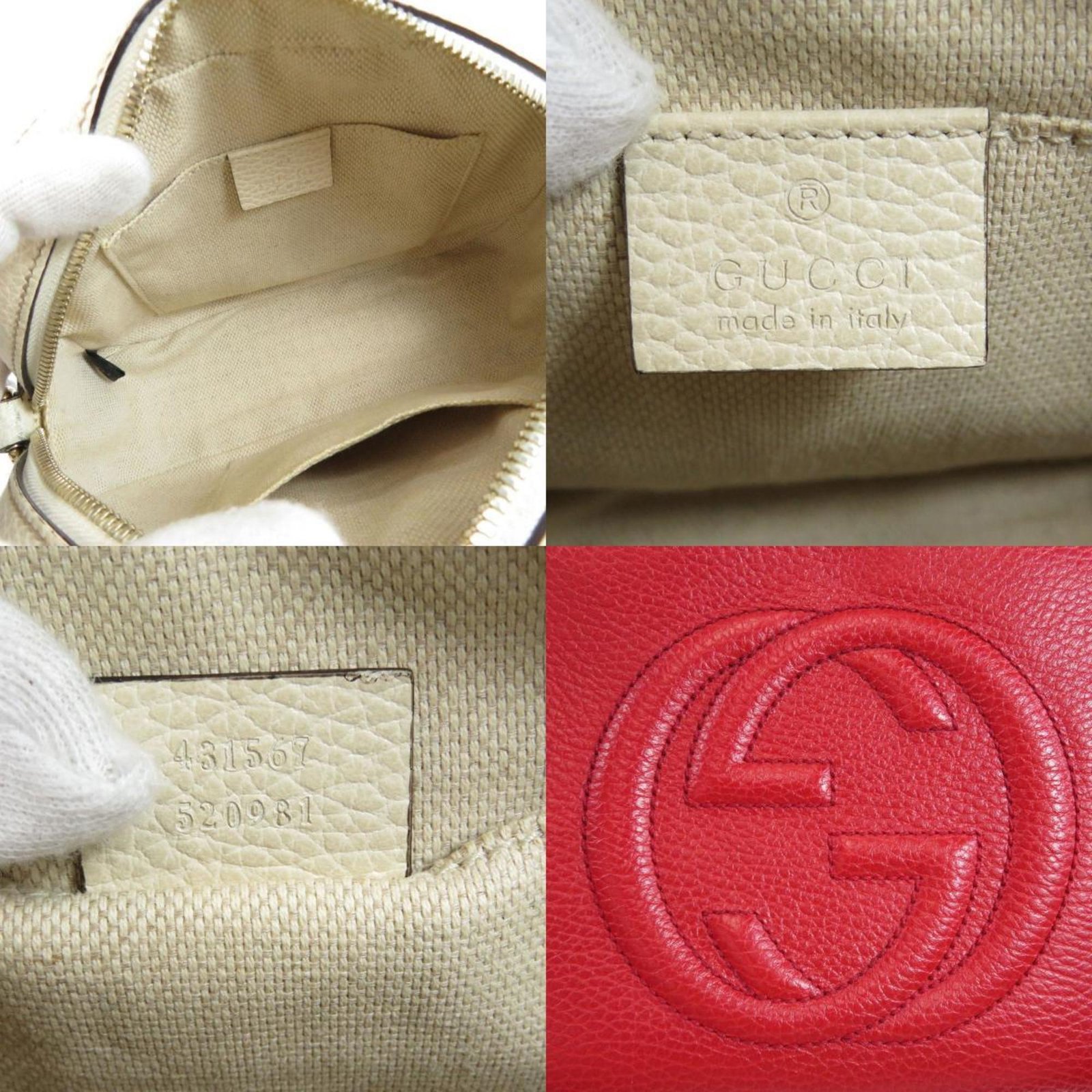 Gucci 431567 Soho Interlocking G Shoulder Bag Leather Ladies | AlmaBagz - Image 5