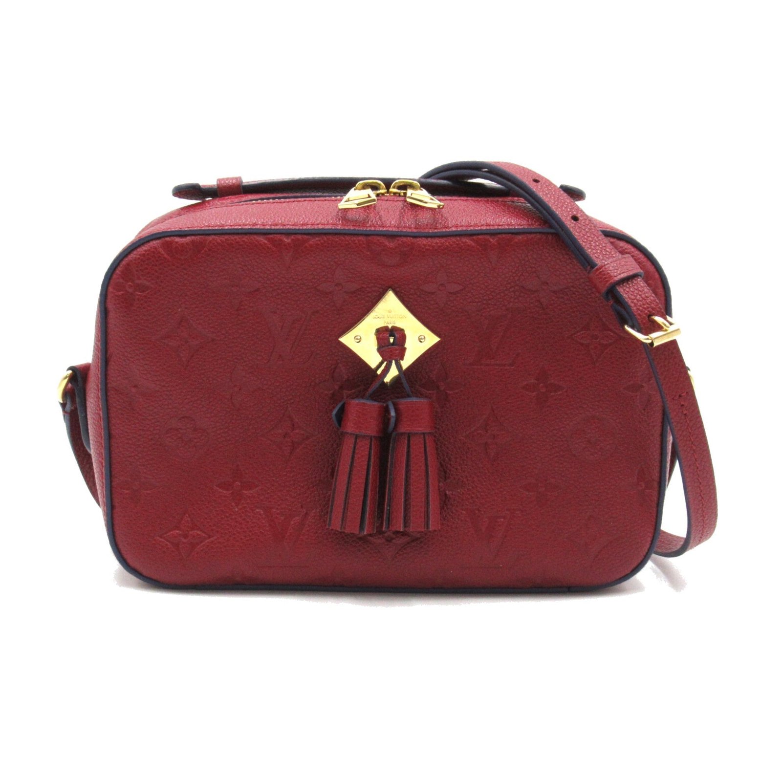 Louis Vuitton Saintonge Bordeaux system Cherry berry Monogram empreinte leather M44795 | AlmaBagz - Image 10