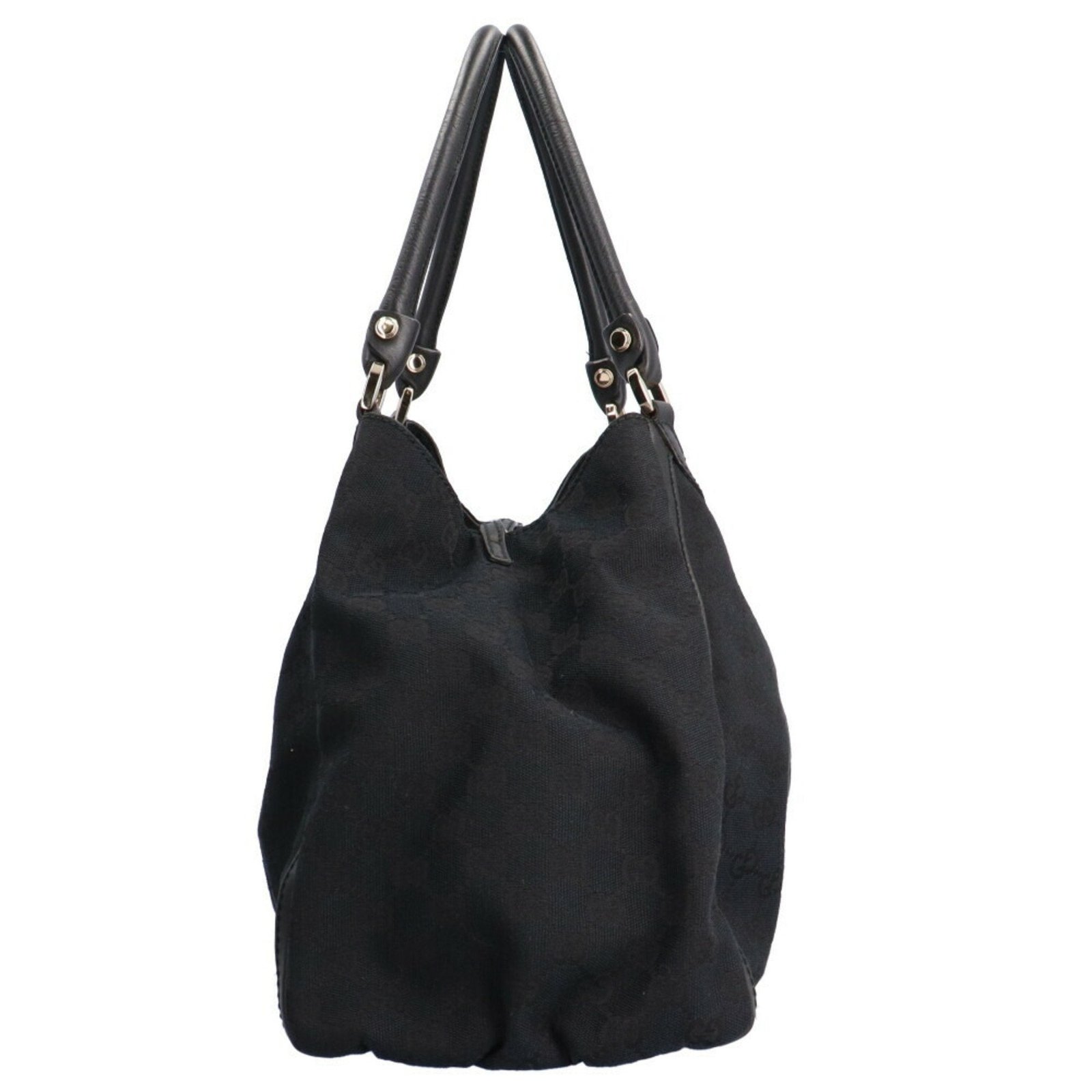 GUCCI Abbey GG Campus Shoulder Bag Canvas Black Women's | AlmaBagz - Image 2