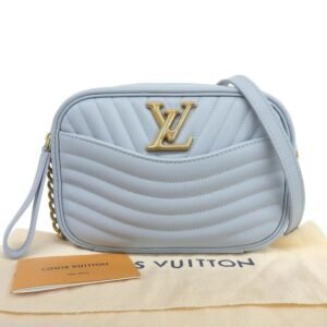 Louis Vuitton Epi New Wave Camera Bag Shoulder LV Light Blue M55329 | AlmaBagz