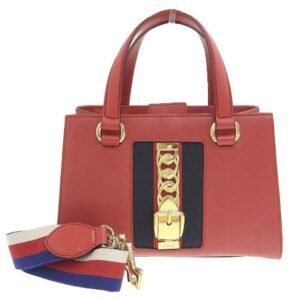 Gucci Silvi 2WAY bag shoulder handbag leather red 460381 200047 | AlmaBagz