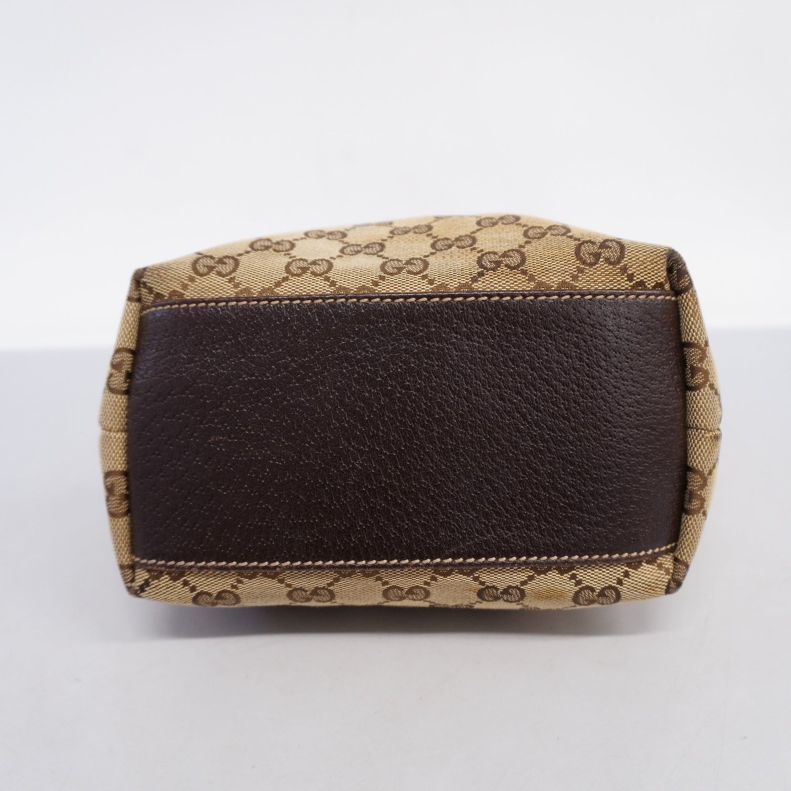 GUCCI 153361 Women's GG Canvas Tote Bag Beige,Brown | AlmaBagz - Image 2