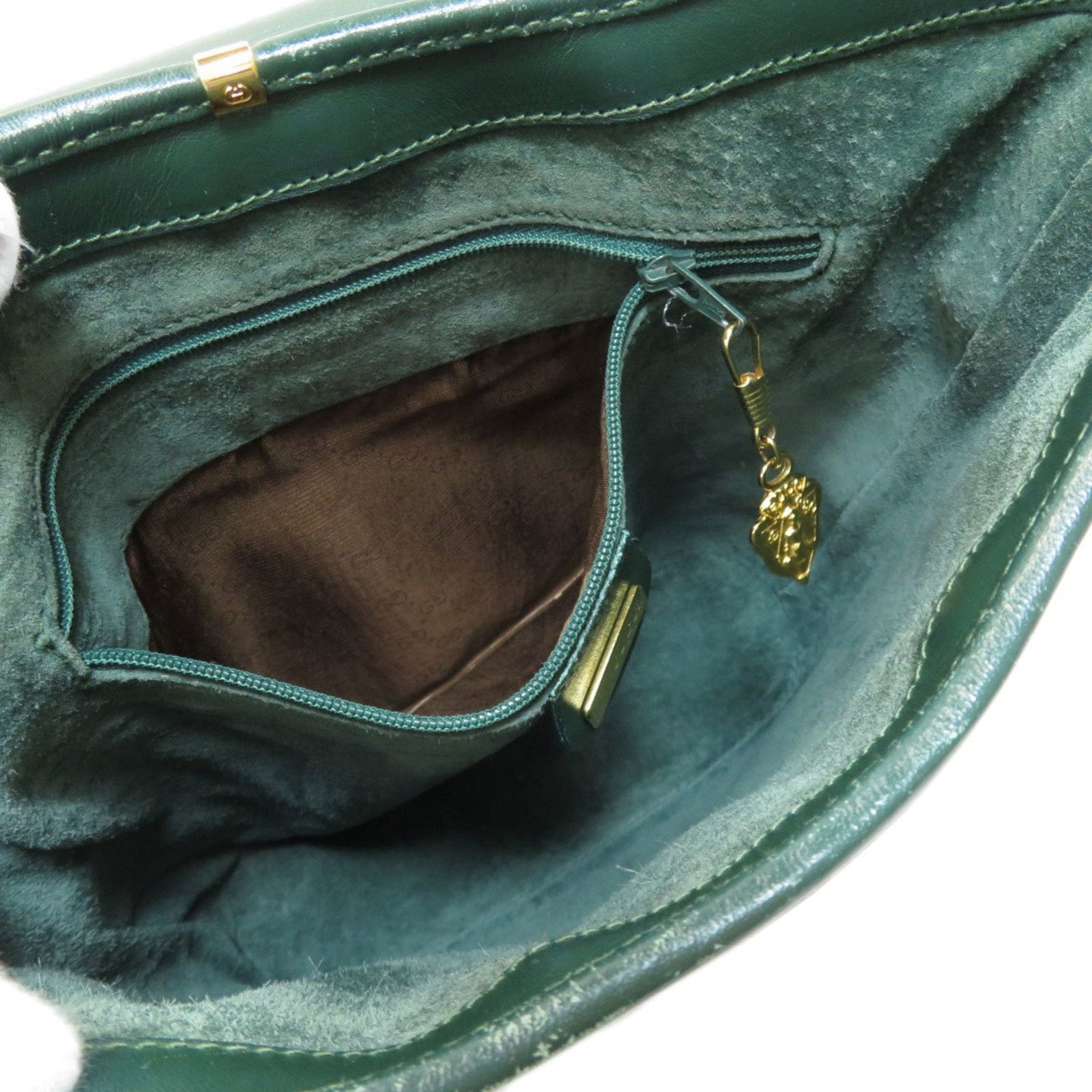 Gucci 001 084 1200 metal fittings motif shoulder bag leather ladies GUCCI | AlmaBagz - Image 5