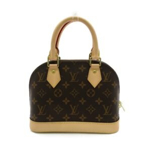 LOUIS VUITTON Alma BB Brown Monogram PVC coated canvas M53152 | AlmaBagz