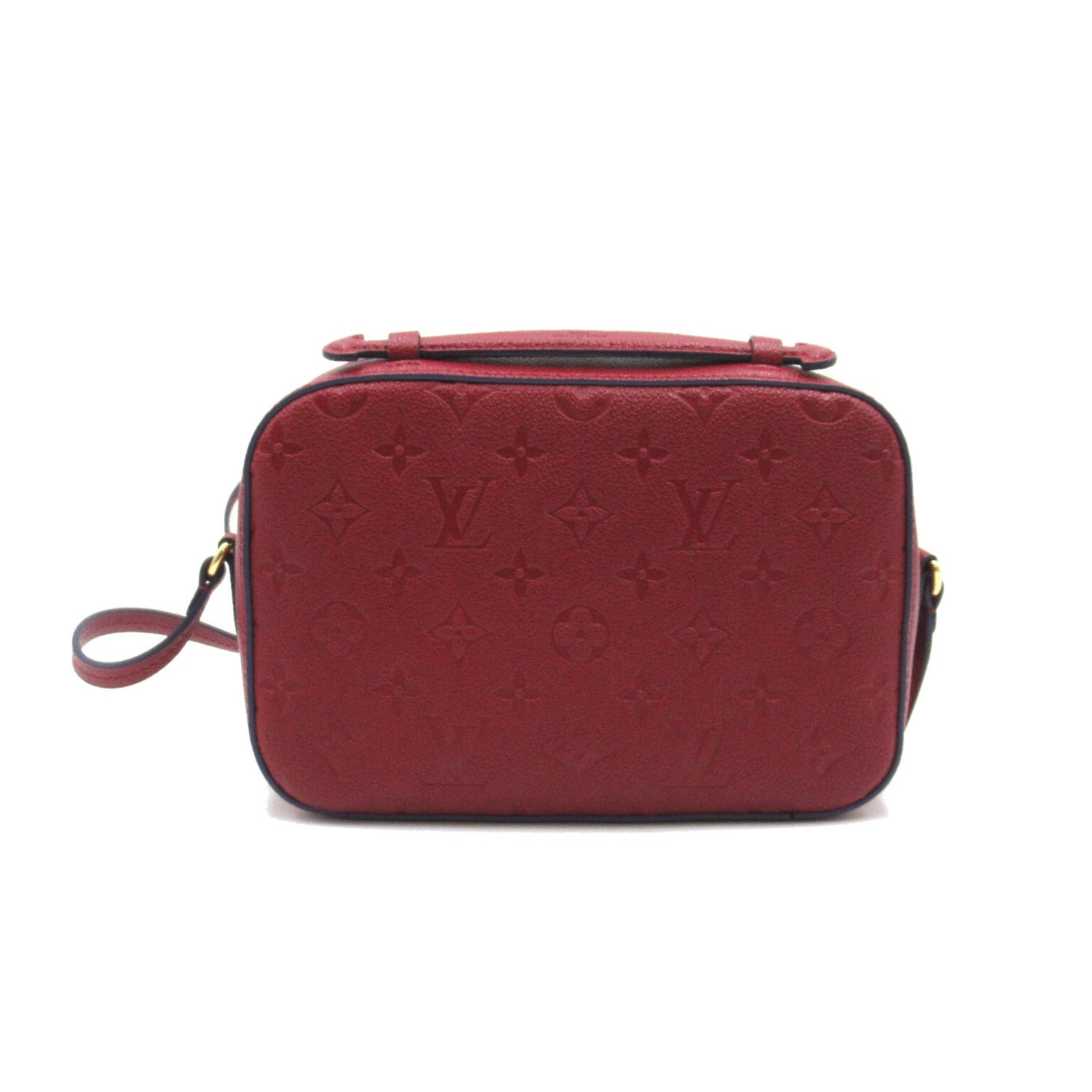 Louis Vuitton Saintonge Bordeaux system Cherry berry Monogram empreinte leather M44795 | AlmaBagz