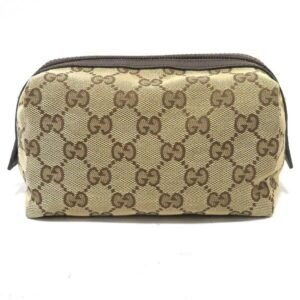 Gucci GG Canvas 29595 Cosmetic Pouch Brand Accessory Ladies | AlmaBagz