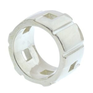 GUCCI SV925 Wide Ring Silver No. 13 Women's | AlmaBagz