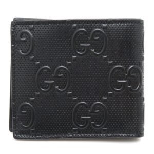 Gucci GG Bifold Wallet Women's 625555 Leather Black | AlmaBagz