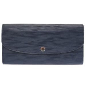 Louis Vuitton Epi Portefeuille Emily M60854 Leather Andigo Blue Long Wallet | AlmaBagz