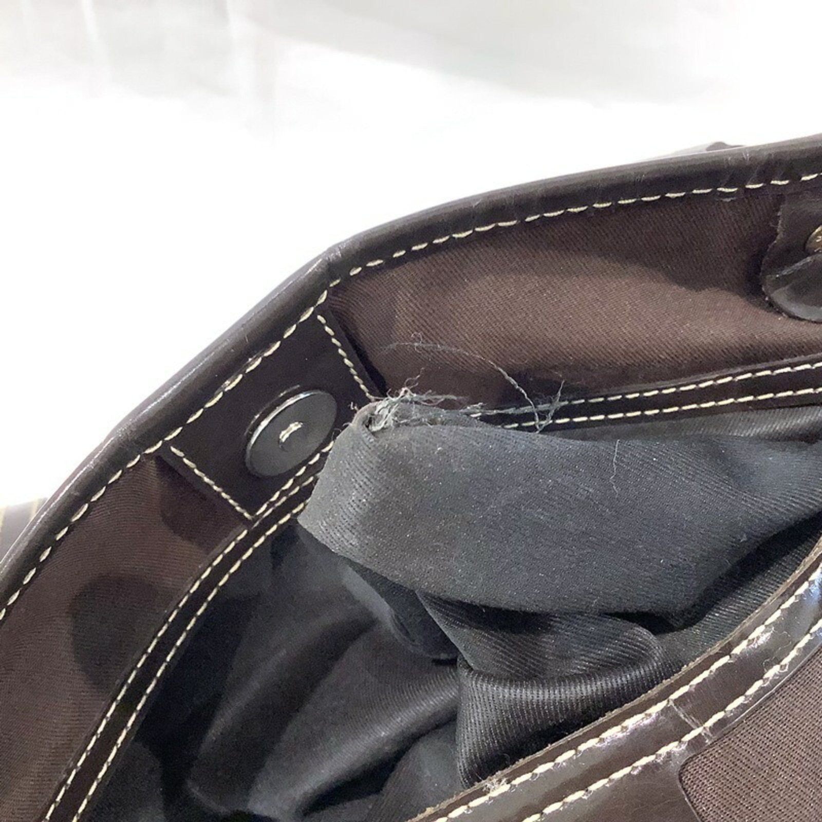 Gucci (Gucci) GG Pattern Tote Bag PVC Coated Canvas Brown Enamel 197953.213048 Women's | AlmaBagz - Image 10