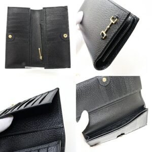 GUCCI long with horse bit 746038 black | AlmaBagz
