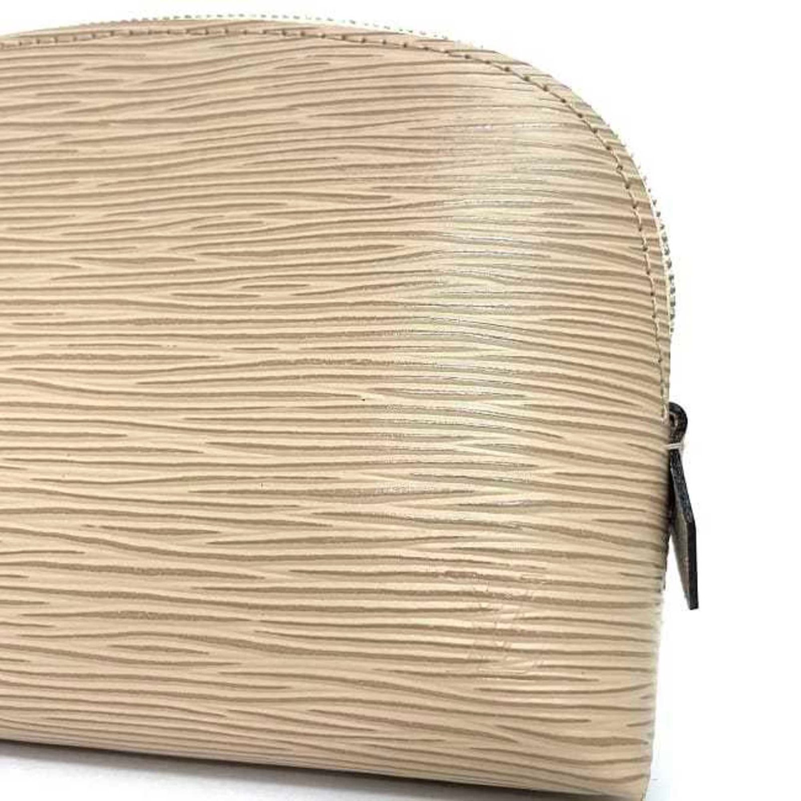 LOUIS VUITTON Pouch Pochette Tick Beige Dune Epi M41350 Leather SR3165 | AlmaBagz - Image 8