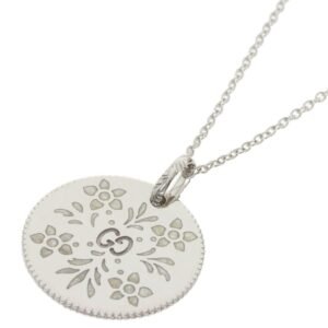 Gucci Icon Blooms Necklace K18 White Gold Ladies | AlmaBagz