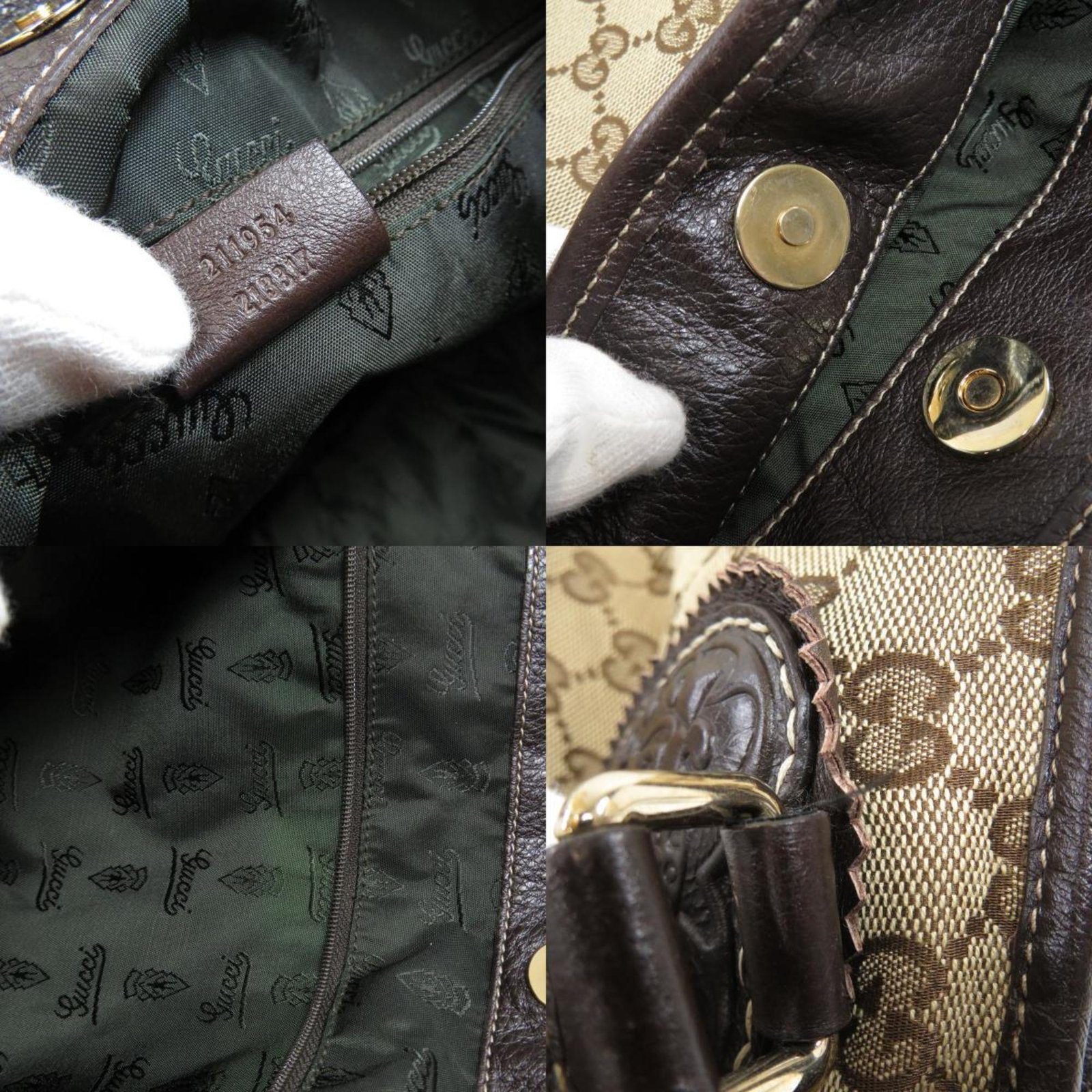 Gucci 211954 GG tote bag canvas ladies | AlmaBagz - Image 6