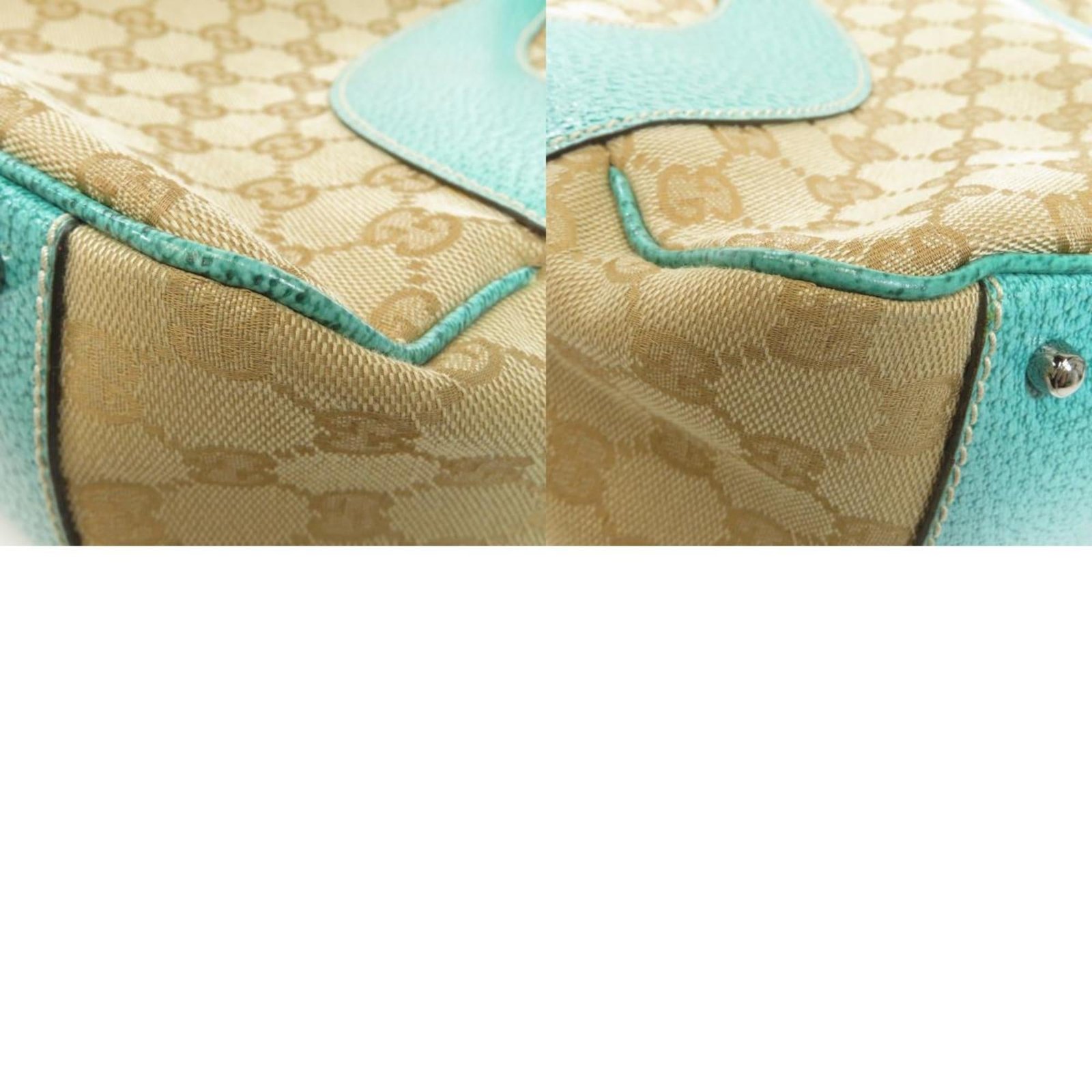 Gucci 113011 GG Tote Bag Canvas Leather Ladies | AlmaBagz - Image 10