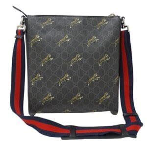 GUCCI Bag Men's GG Supreme Shoulder Black 474137 Tiger | AlmaBagz