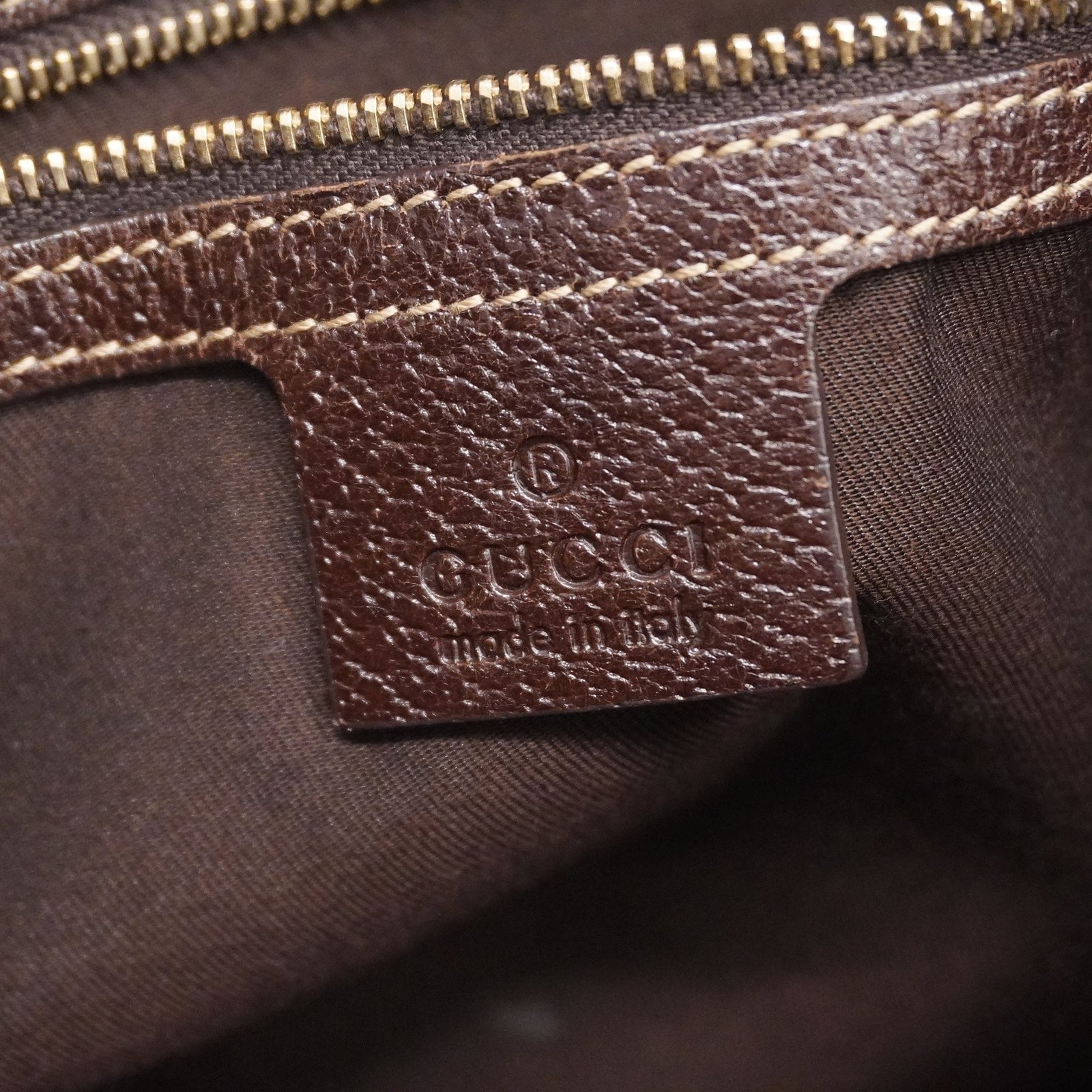 GUCCI 153361 Women's GG Canvas Tote Bag Beige,Brown | AlmaBagz - Image 7