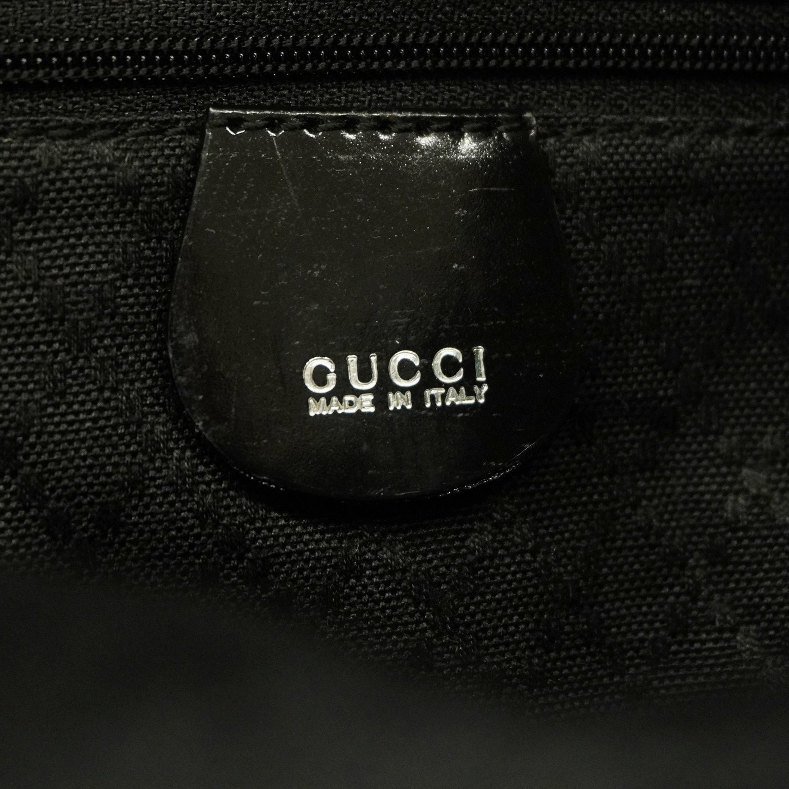 GUCCI Bamboo Boston Bag 002 3754 0412 Men,Women,Unisex Nylon Canvas Black | AlmaBagz - Image 6