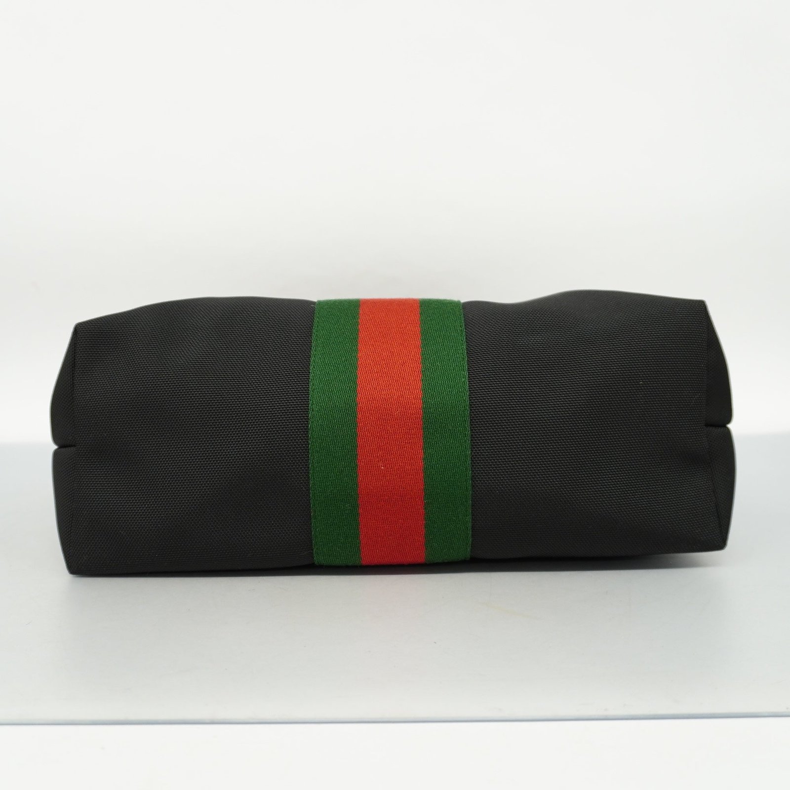 GUCCI Sherry Line Women's Canvas Tote Bag Black | AlmaBagz - Image 2