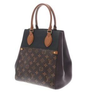 LOUIS VUITTON Monogram Fold Tote PM Noir Wine M45389 Women's Canvas Bag | AlmaBagz