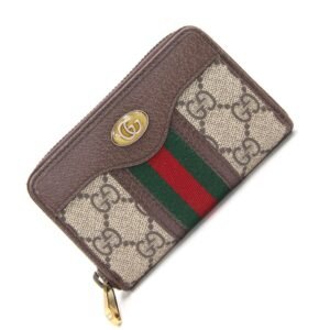 Gucci GG Supreme GG Supreme Coin Purse/coin Case Beige,Brown | AlmaBagz