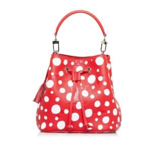 LOUIS VUITTON Neonoe BB x Yayoi Kusama Polka Dot Handbag Shoulder Bag M46413 Red White Leather Women's | AlmaBagz