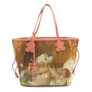 LOUIS VUITTON Fragonard Neverfull MM Pink Brown Masters collection PVC coated canvas M43319 | AlmaBagz