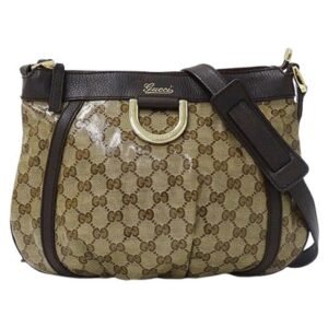 Gucci Bag Ladies Shoulder GG Crystal Brown Beige 265691 Compact | AlmaBagz