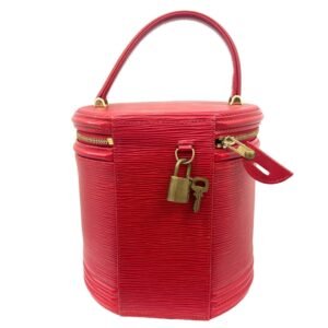 LOUIS VUITTON Cannes Vanity Bag Handbag Epi Leather M48037 AS0936 Red Ladies | AlmaBagz