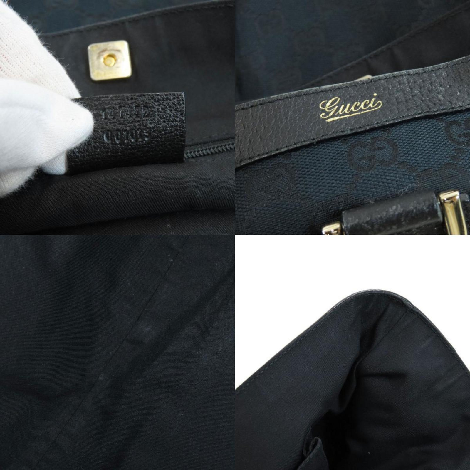 Gucci 141472 GG Imprime Tote Bag Canvas Ladies GUCCI | AlmaBagz - Image 6