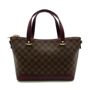 LOUIS VUITTON Hyde Park Tote Bag Brown Fuschia Damier PVC coated canvas N41015 | AlmaBagz
