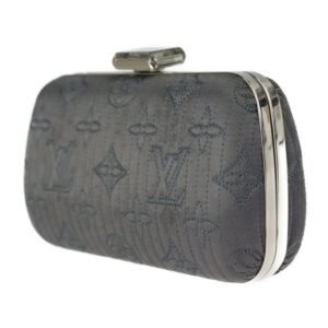 LOUIS VUITTON Minaudiere Clutch Bag M95802 Monogram Motard Gray Series Silver Metal Fittings 2WAY Chain Shoulder Clasp | AlmaBagz