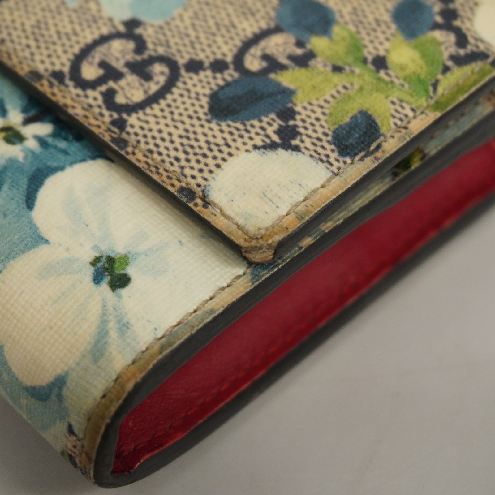 GUCCI GG Blooms Gold Metal Fittings 404070 Women's GG Supreme Long Wallet | AlmaBagz - Image 16