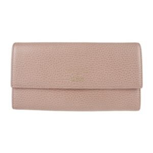 Gucci Swing Continental Wallet Bifold 354496 Leather Pink Series Gold Hardware Long | AlmaBagz