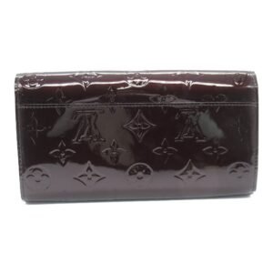 LOUIS VUITTON Portefeiulle Sarah Brown Amarrant Vernis Patent leather M90152 | AlmaBagz