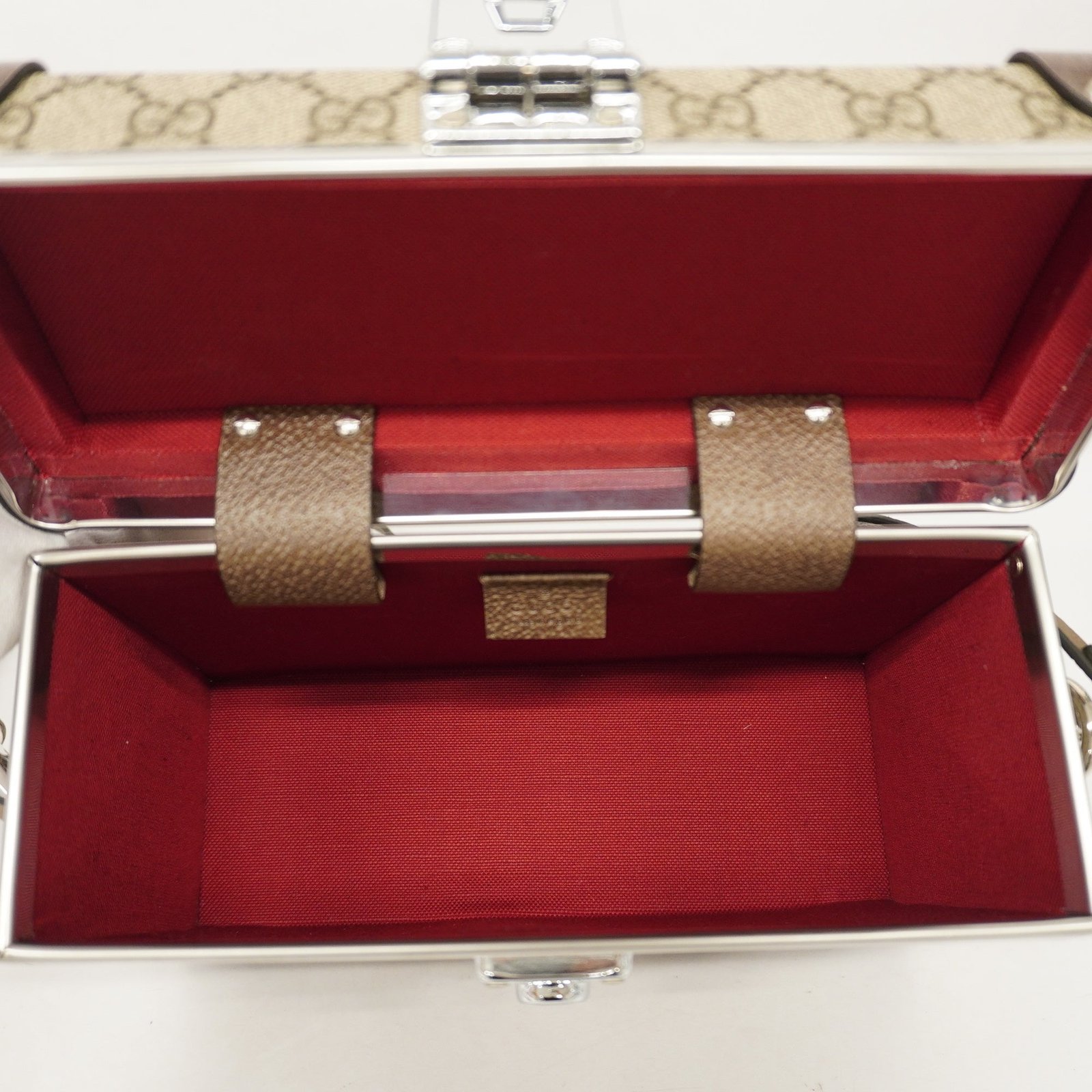 GUCCI Bamboo 2WAY Bag 533623 Women's GG Supreme,Leather Handbag,Shoulder | AlmaBagz - Image 5