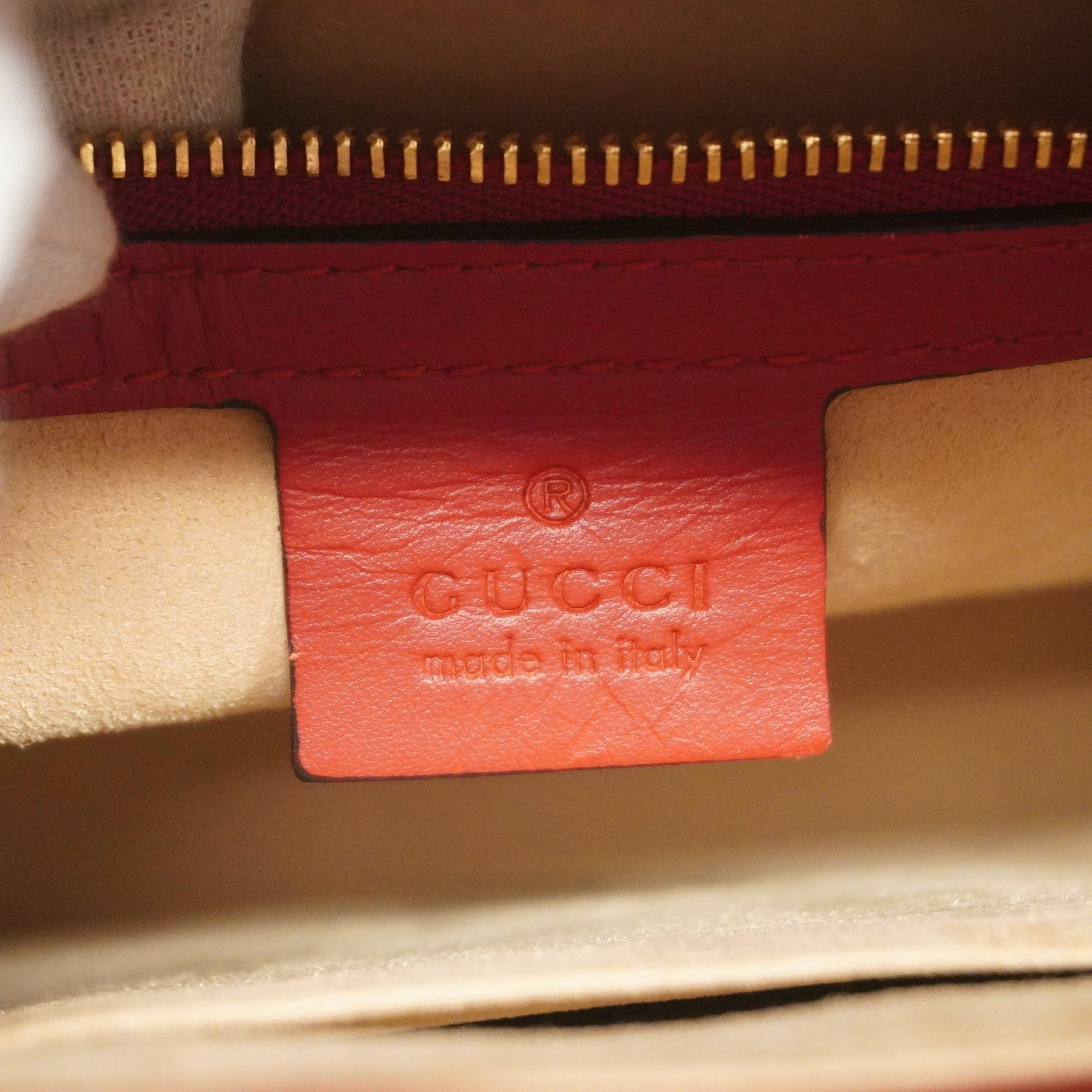 GUCCI 2way Bag 409534 Women's GG Supreme Handbag,Shoulder Bag Navy,Red | AlmaBagz - Image 7